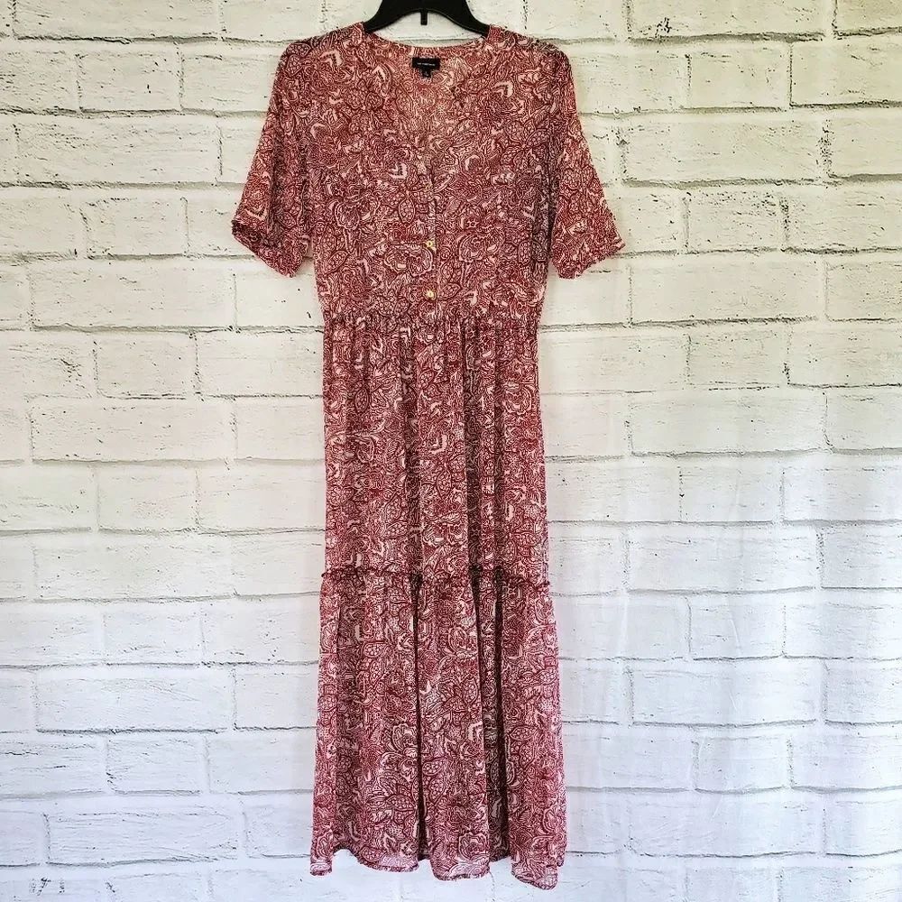 Who what wear short sleeve maxi slip dress